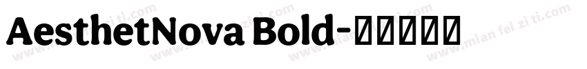 AesthetNova Bold字体转换